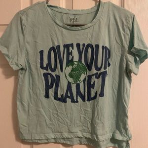 love your planet tee shirt